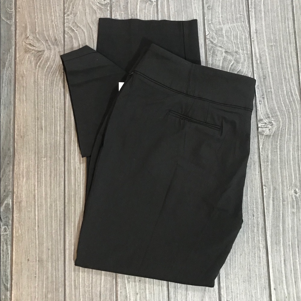Plus Size Black Trouser Pants Tummy Control Smooth - Picture 5 of 10